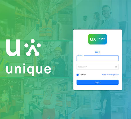 Unqiue Logo mit loading informationen